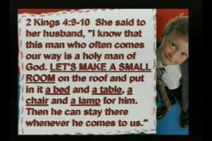 Small Room Father’s Day sermon video and audio is taken from the story of Elisha raising the woman's son to life in a special place. Father's need a special place - a