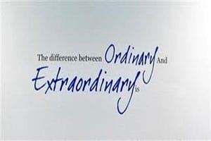 Ordinary or Extraordinary sermon notes
